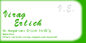 virag erlich business card